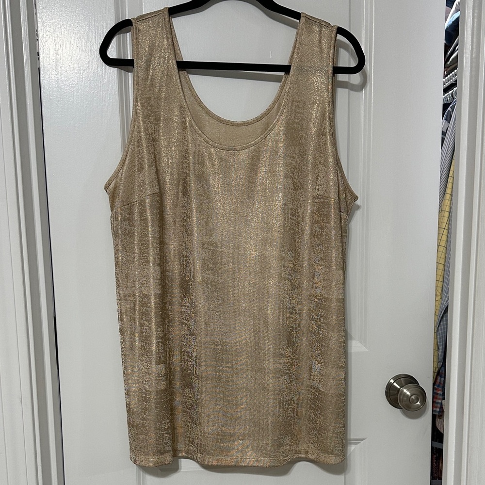 Gold Sleeveless Women's Top